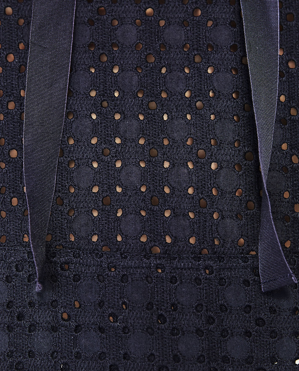 Thumbnail: Top with Gingham embroidery