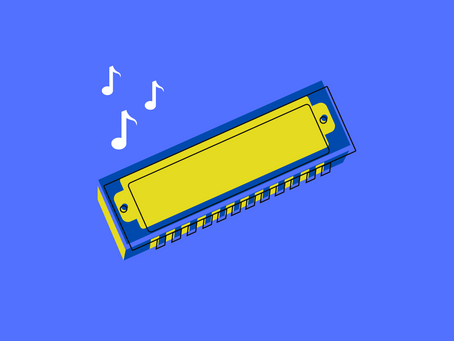 Music therapy: adaptive harmonica holder