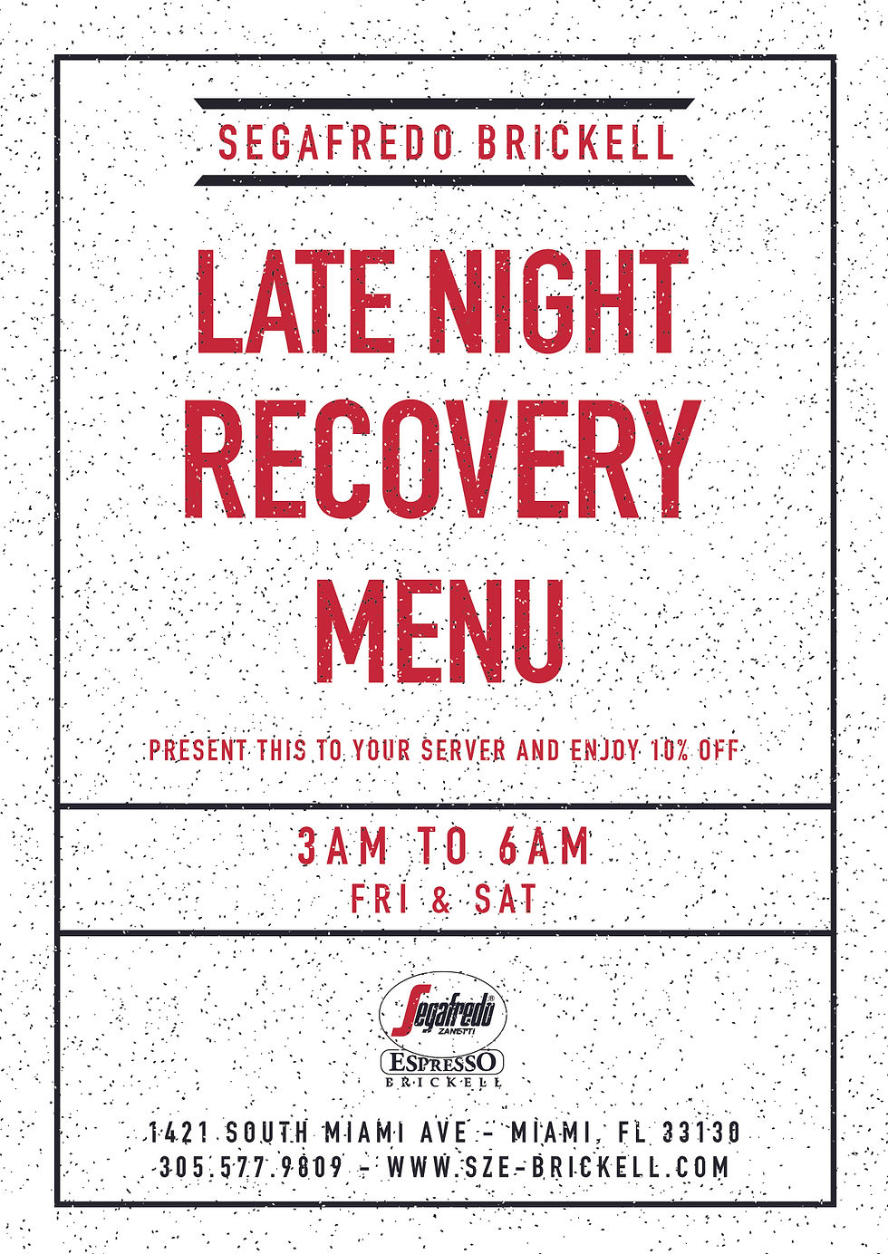 Menu Promotional Flyer