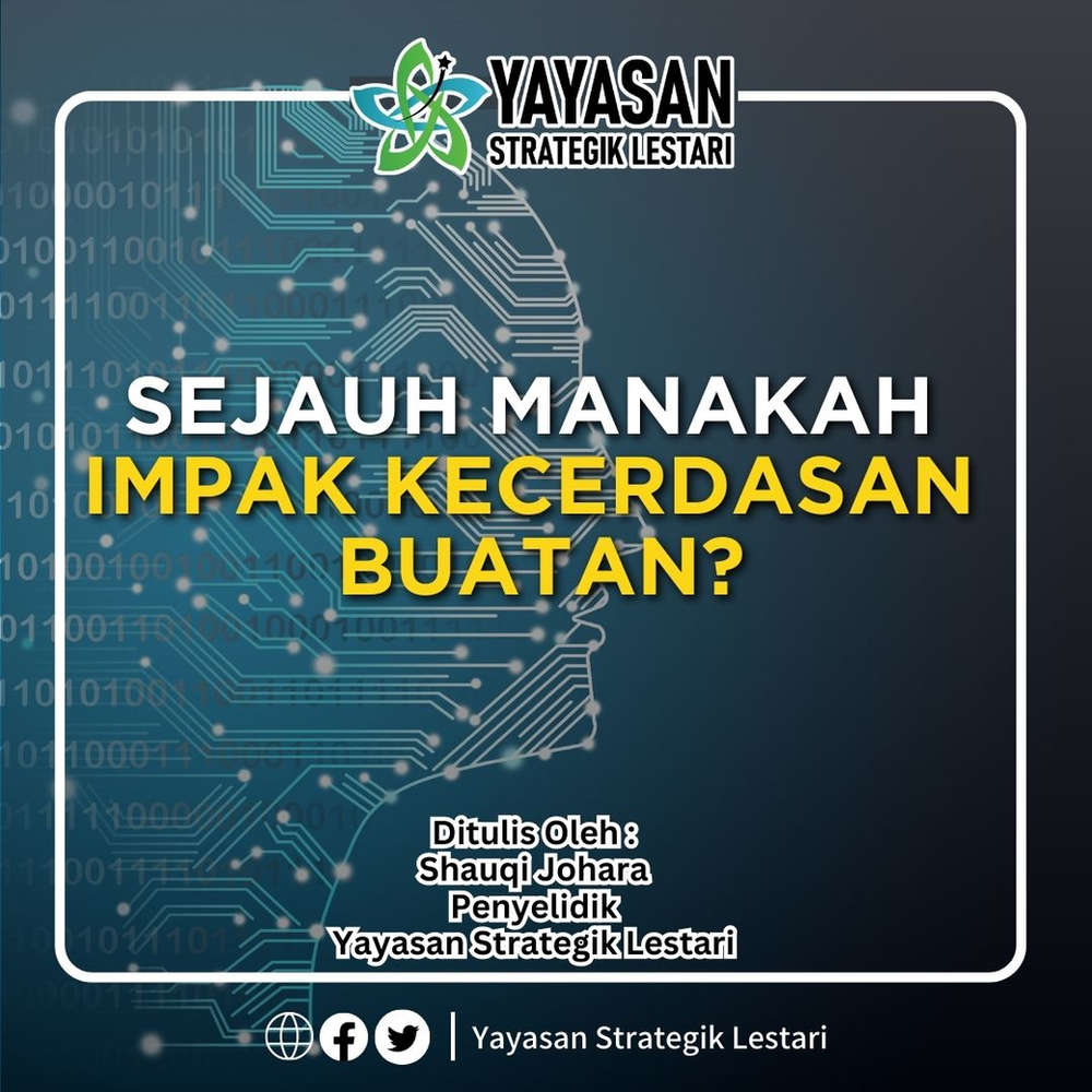 A poster displaying the word'how far does artificial intelligence effect our life