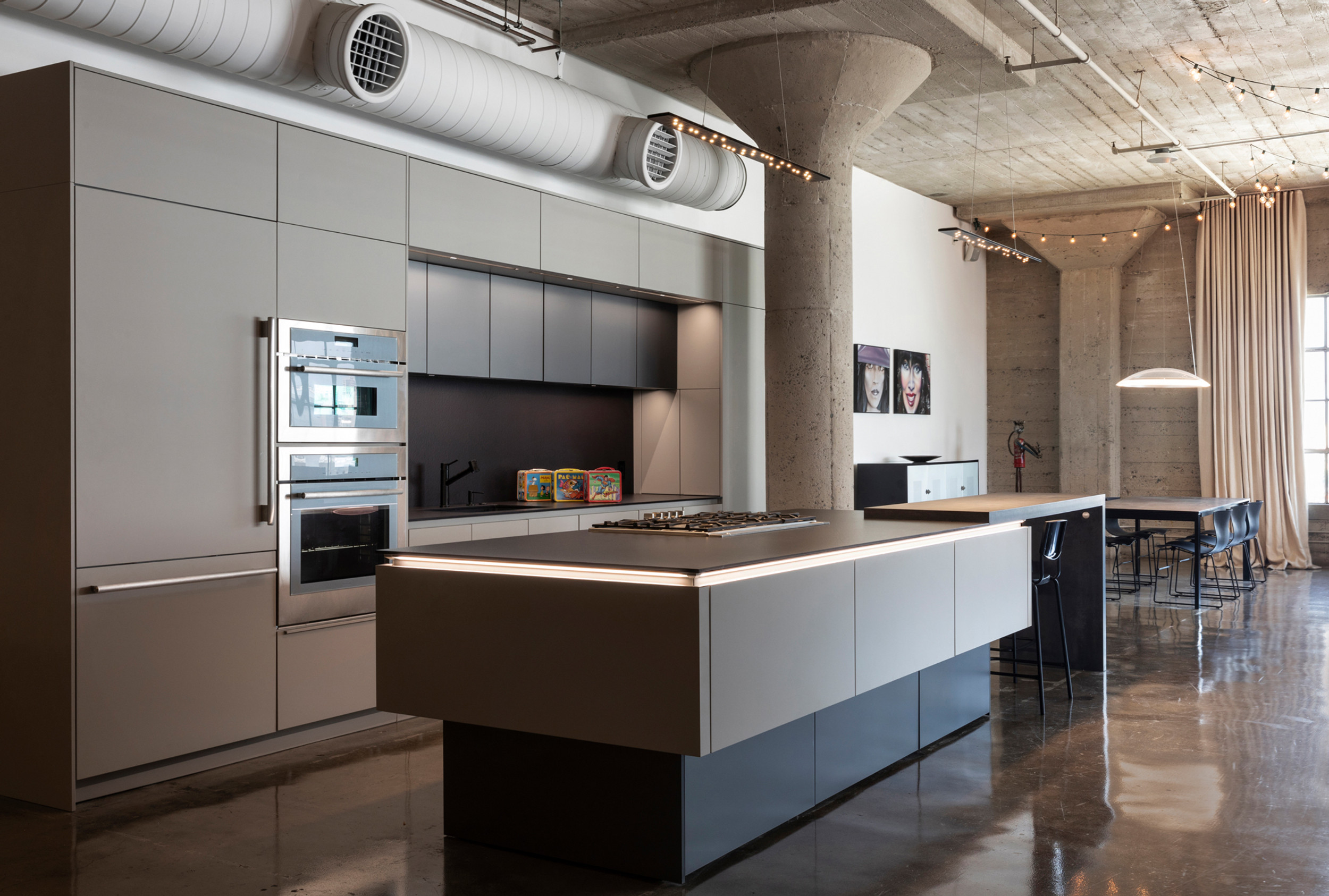 Industrial Style Kitchen in a Loft Apartment | Leicht Project