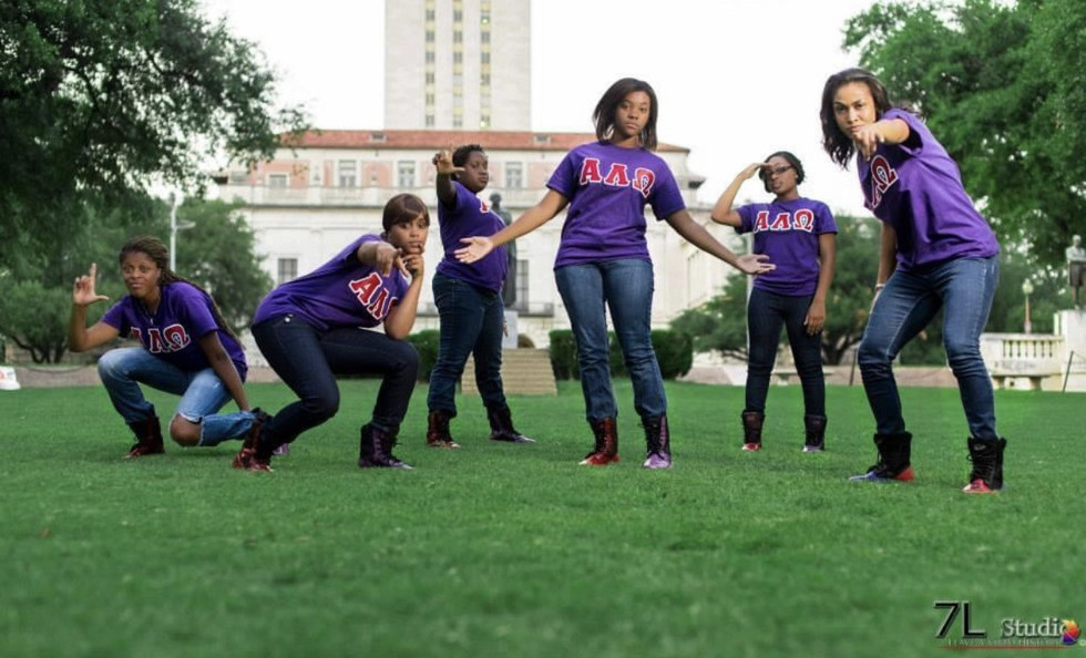 Alpha Lambda Omega Christian Sorority pledging proudly