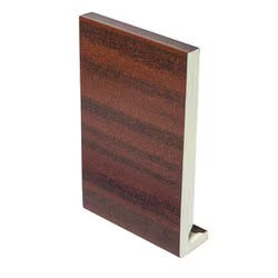 Thumbnail: Wood-style 300mm EXT CORNER (FOIL) with a square fascia, perfect for building supplies.