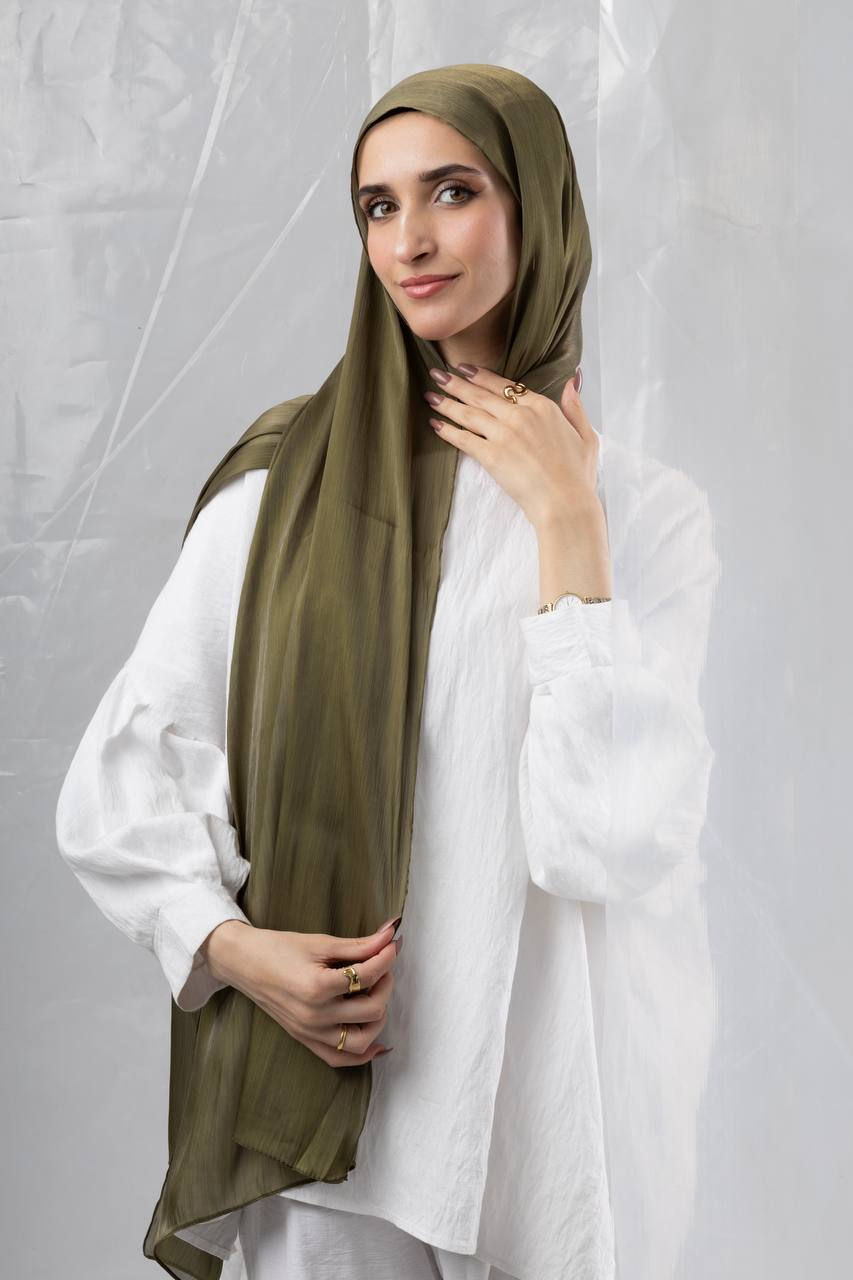 Küçük resim: Organza Saten Simli Şal