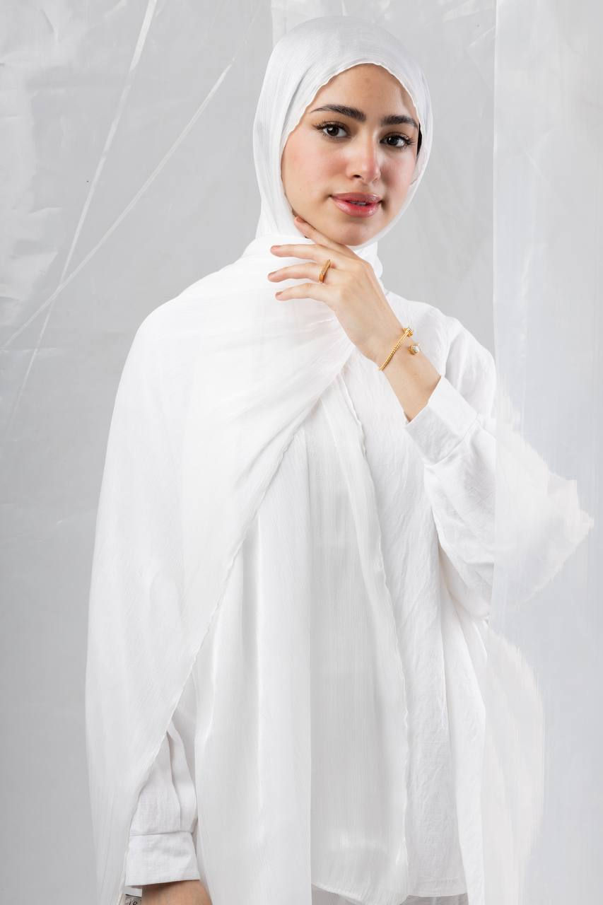 Küçük resim: Organza Saten Simli Şal