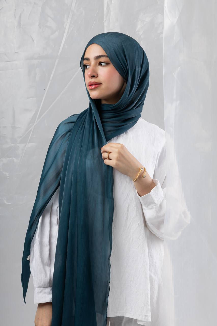 Küçük resim: Organza Saten Simli Şal