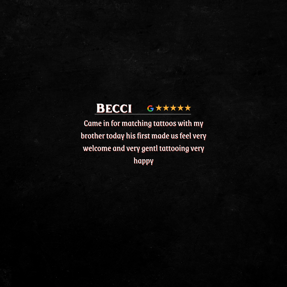 Scarlett Ink five star google review