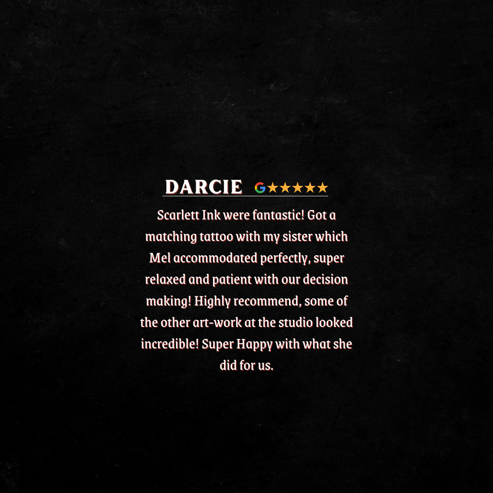 Scarlett Ink five star google review