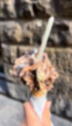 Gelato from Gelateria La Carraia in Florence Italy