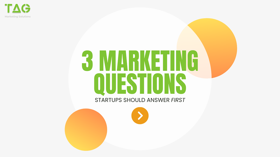 3 Marketing Questions Startups Should Answer First