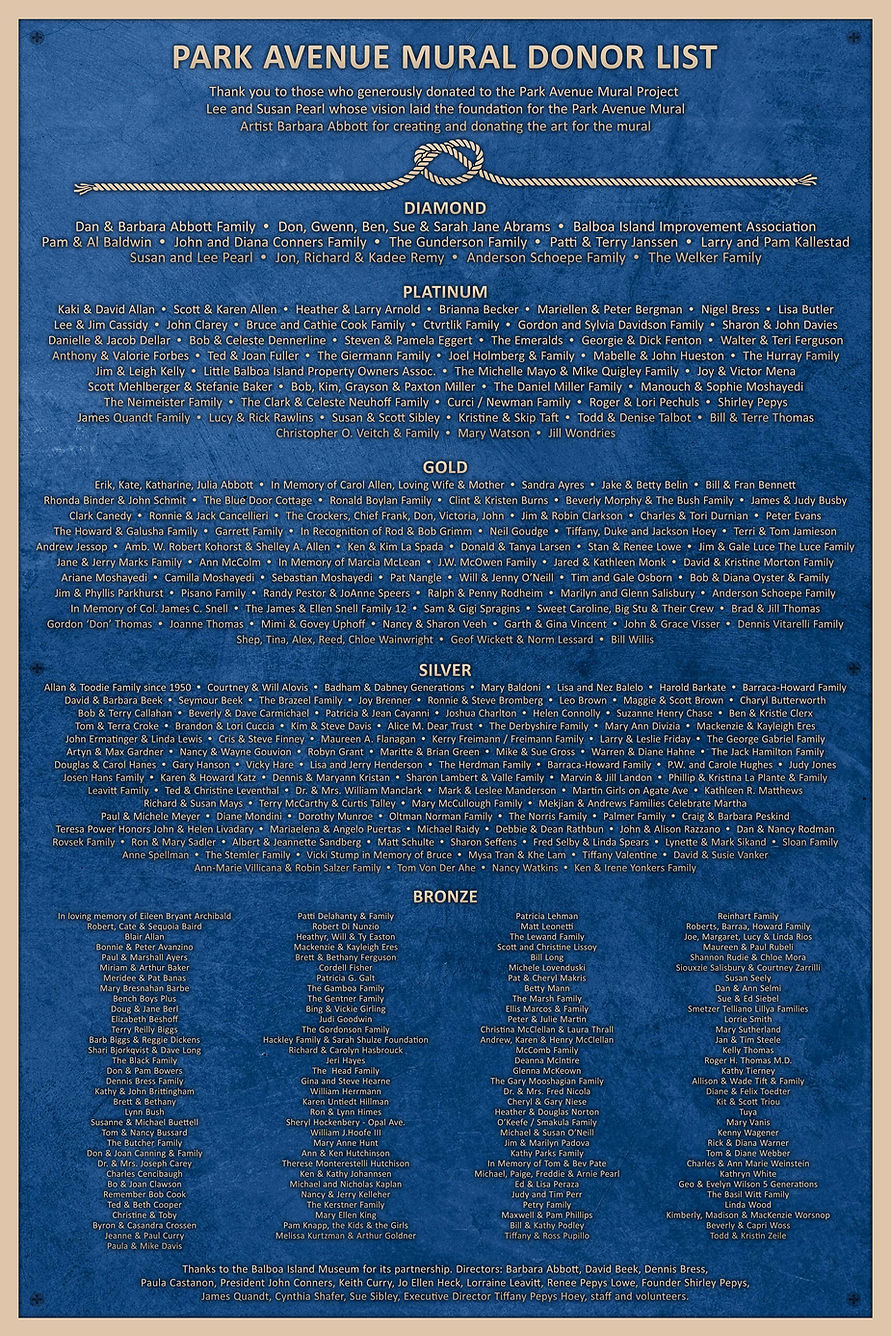 PARK MURAL PLAQUE