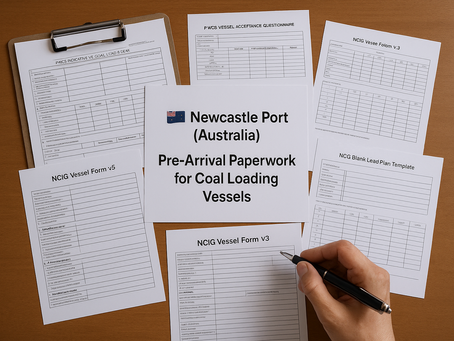 Newcastle Port (Australia): Pre-Arrival Paperwork for Coal Loading Vessels