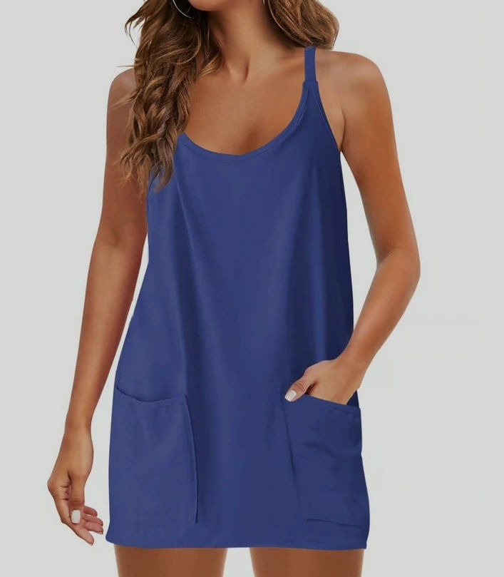 Thumbnail: Women's Suspender Tops One-Piece Shorts Jumpsuit Casual