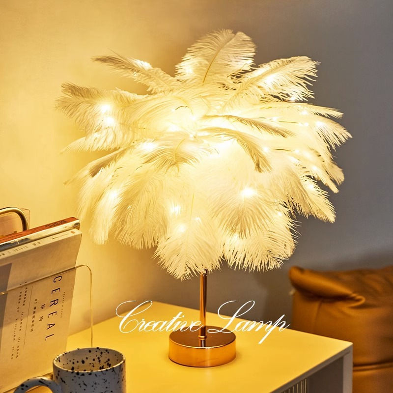 Thumbnail: Girly Feather Shaped Night Light