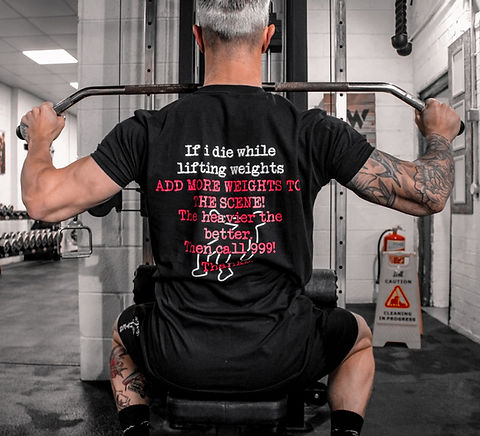 Death While Lifting Gym T-shirt Gym With Attitude