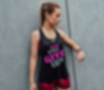 Thumbnail: REFLECTIVE NEVER EVER GIVE UP LONG ACTIVE VEST (2 PRINT COLOUR OPTIONS)