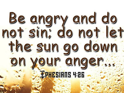 How Can I Be Angry & Not Sin?