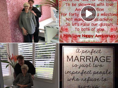 40th Wedding Anniversary.