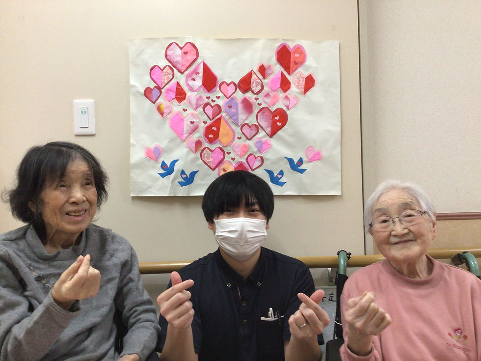 2月14日はバレンタイン、ハートがいっぱい