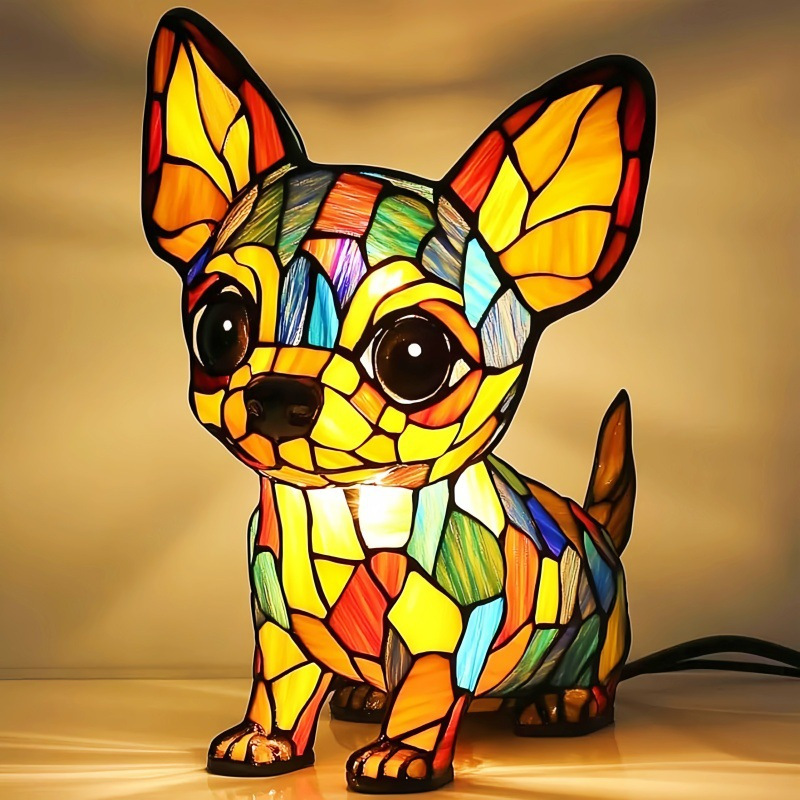 Thumbnail: Dog-Themed LED Resin Night Lamp