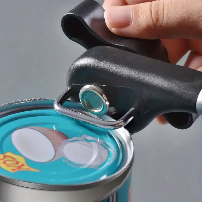 Thumbnail: Stainless Steel Can Opener with Single Handle Design