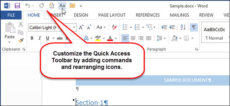 quick access toolbar not working quick access toolbar not working