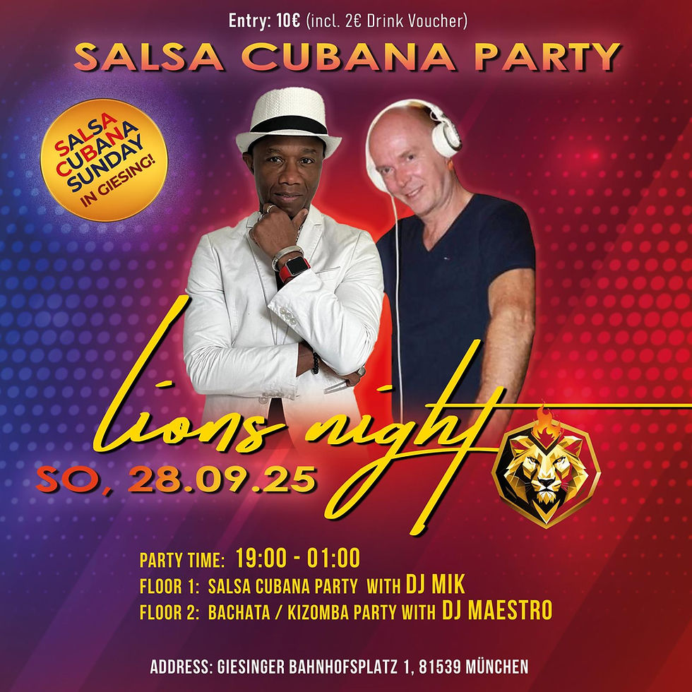 lions night Salsa Cubana Party