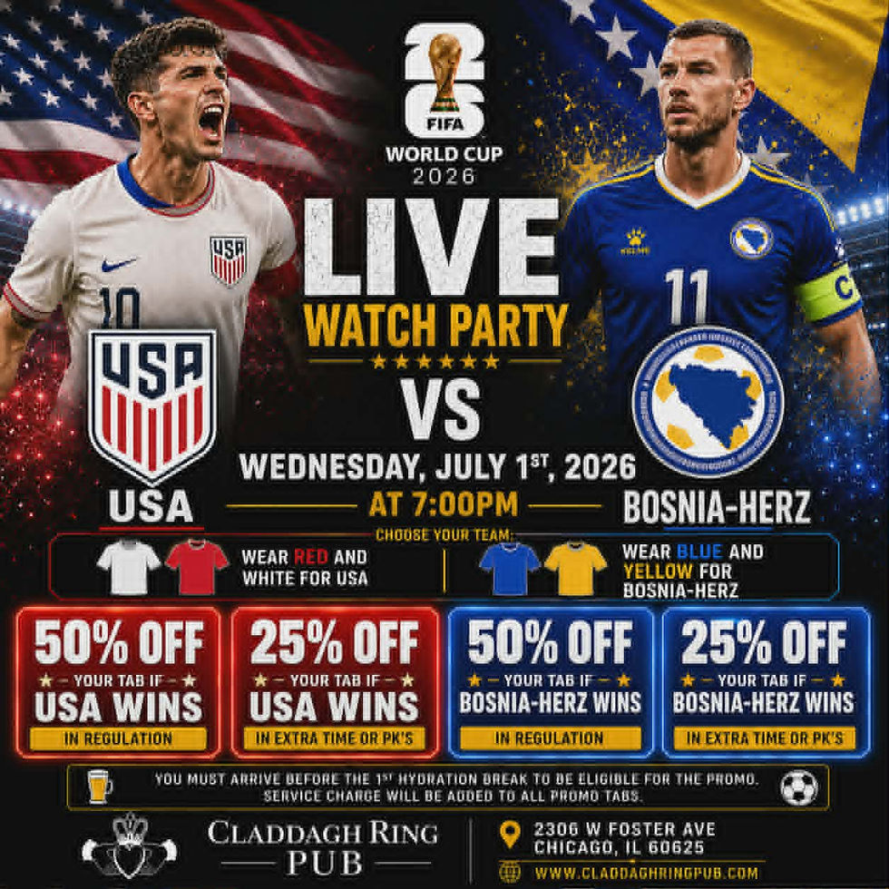 USA vs Bosnia-Herz Watch Party