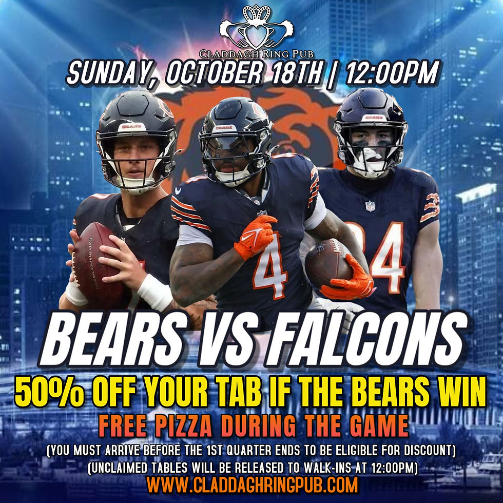 BEARS VS FALCONS- 50% OFF IF BEARS WIN