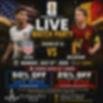 USA vs Belgium- Round of 16- Live Watch Party
