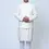 Thumbnail: White embroidered kurta with short jacket