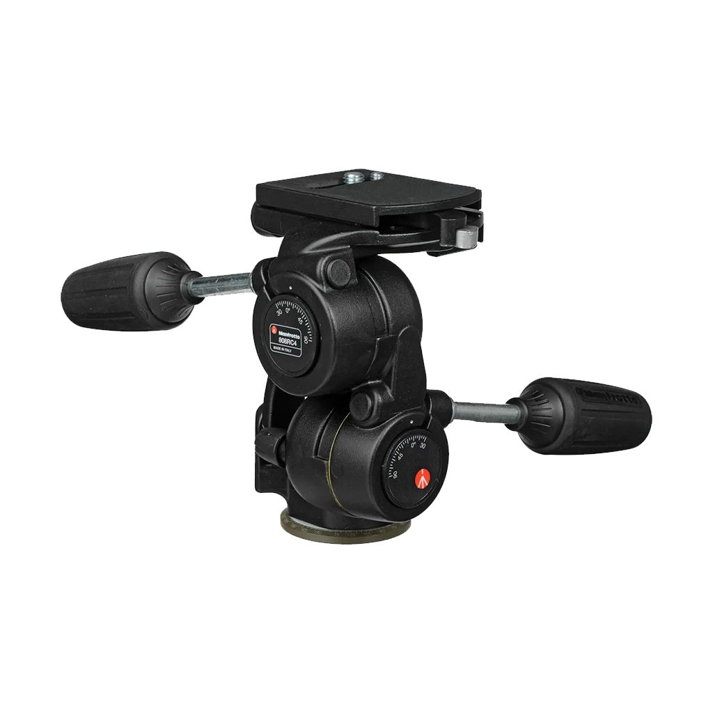 Manfrotto 808RC4 tripod head w rectangular base pl