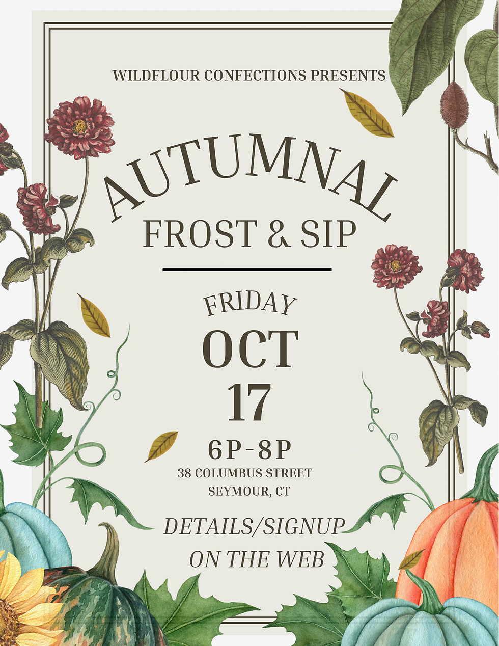 Autumnal Frost & Sip