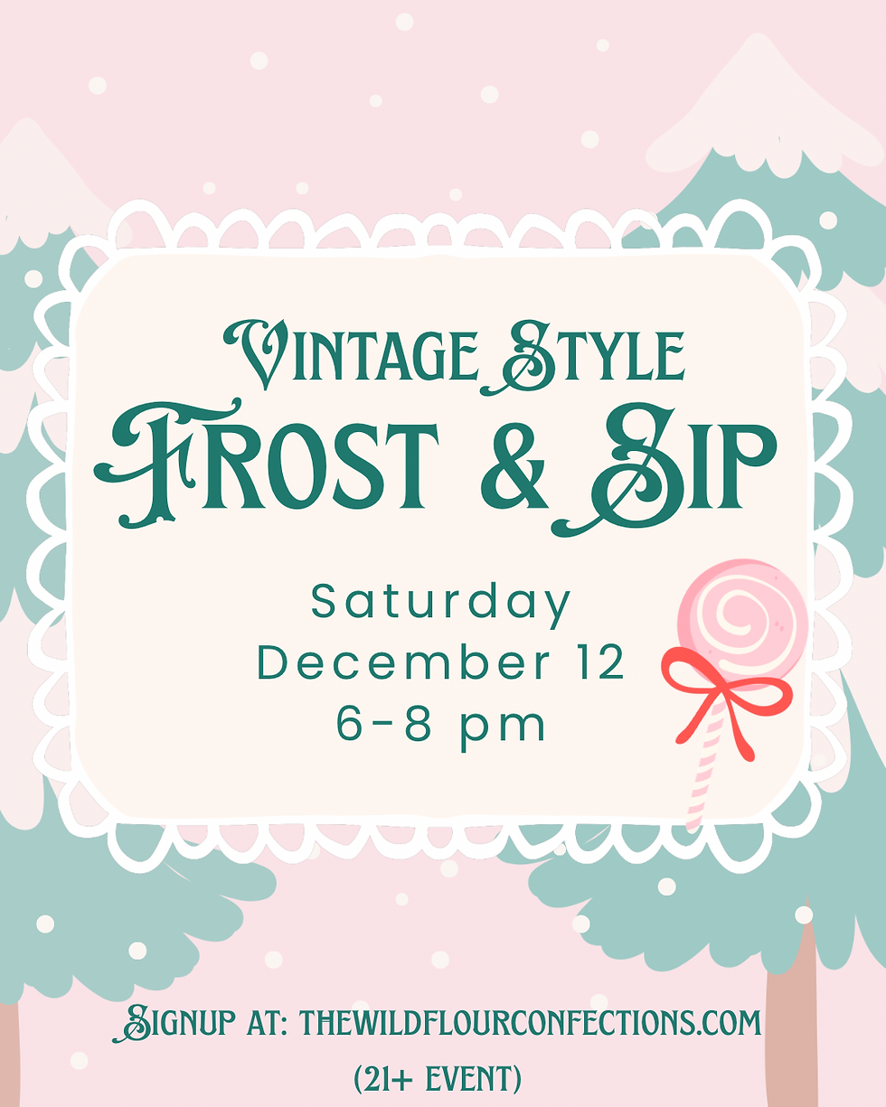 Vintage Style Frost & Sip