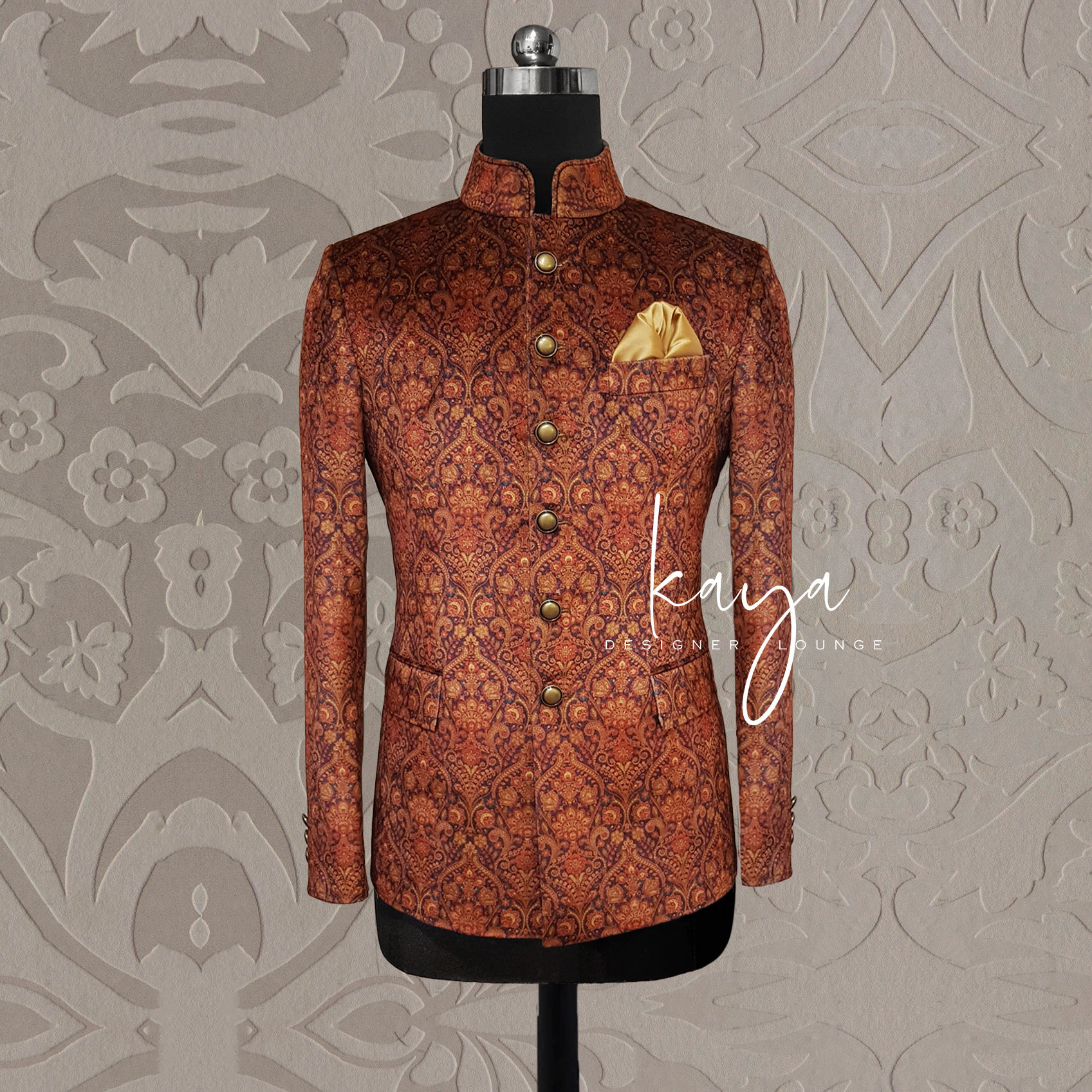 Velvet Jacket (printed) Set