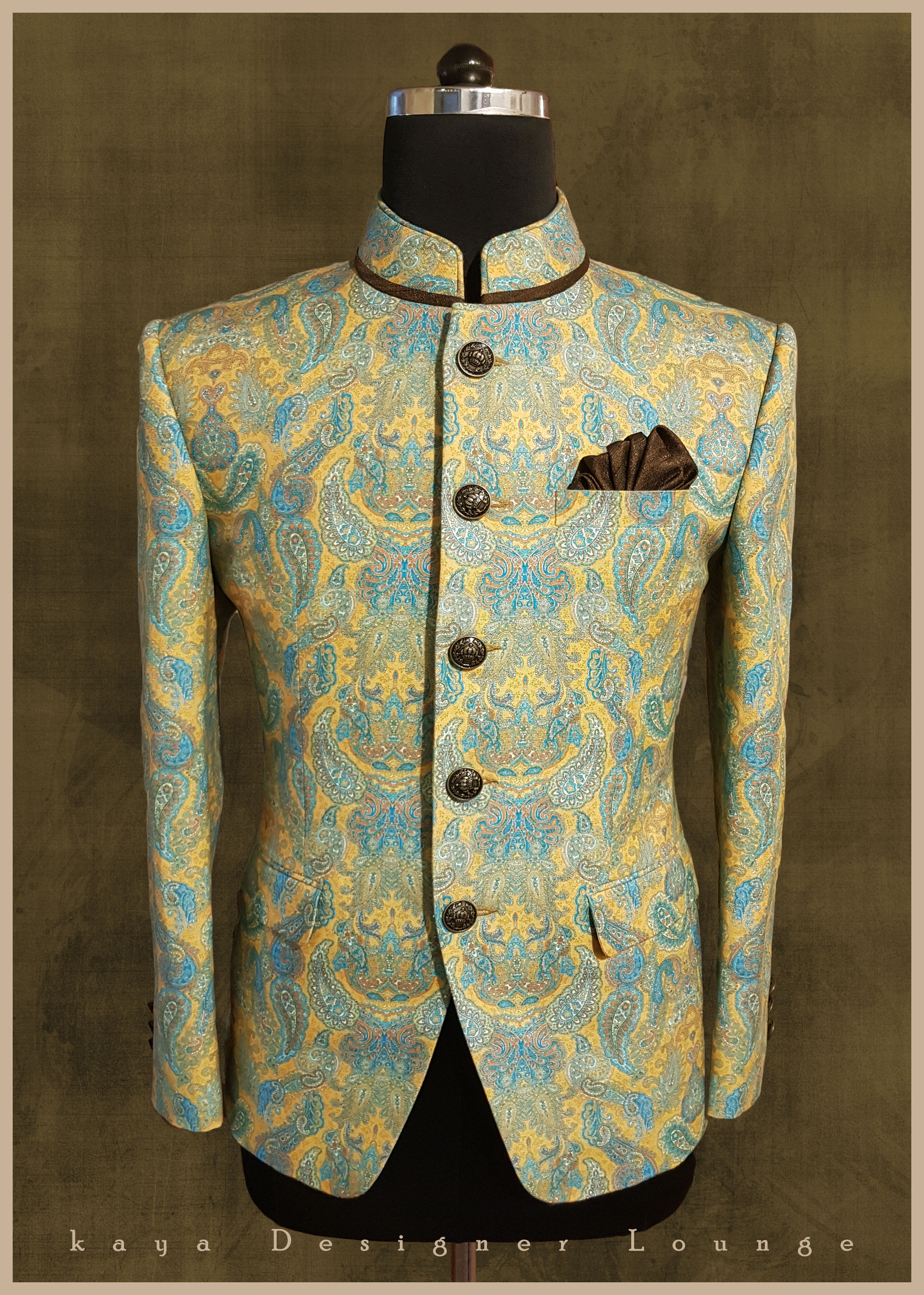 Bandhgala Jacket (printed) Set