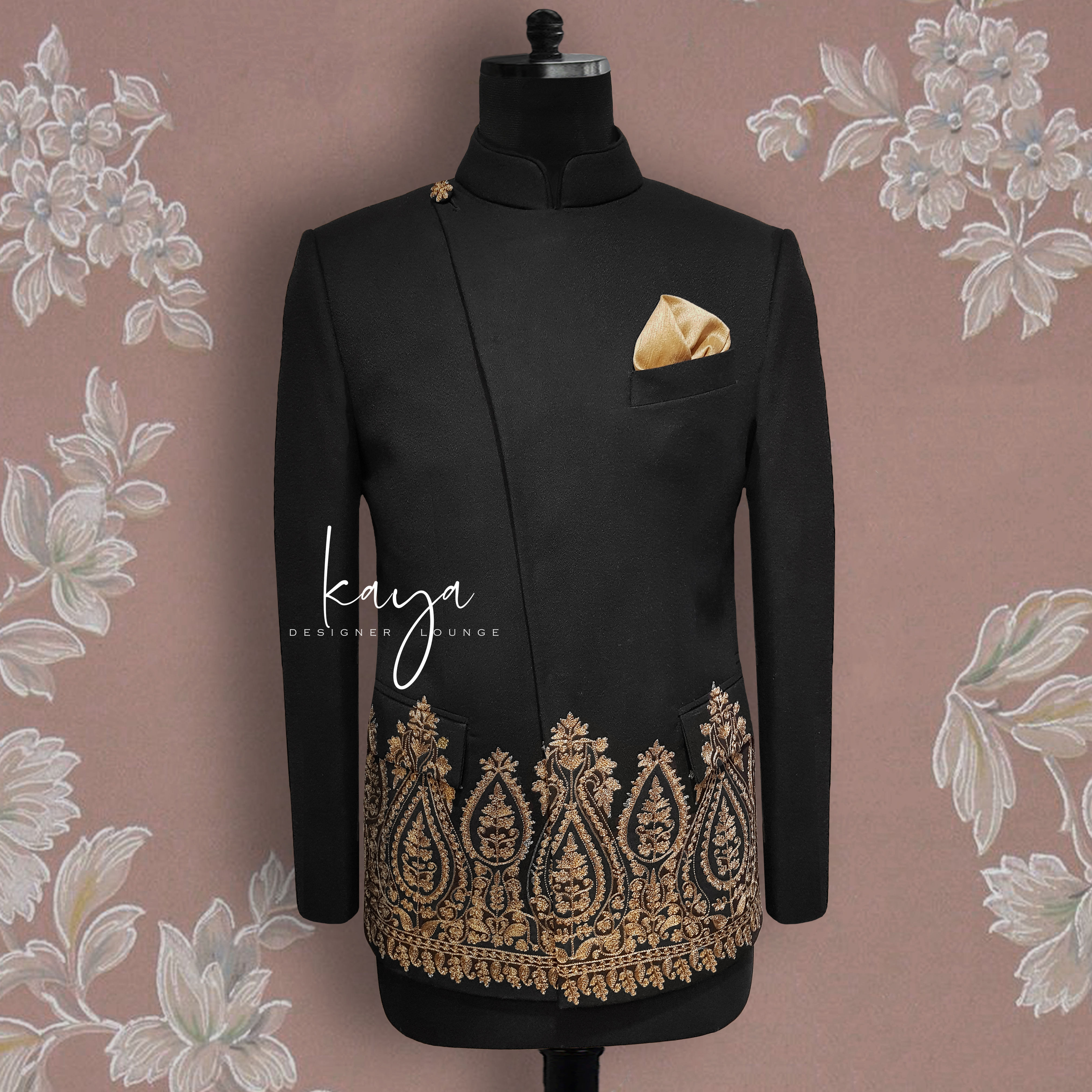 Embroidered Bandhgala Jacket Set