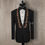 Thumbnail: Black Jacket (embroidered lapel), Quilted Shirt Two Piece Suit
