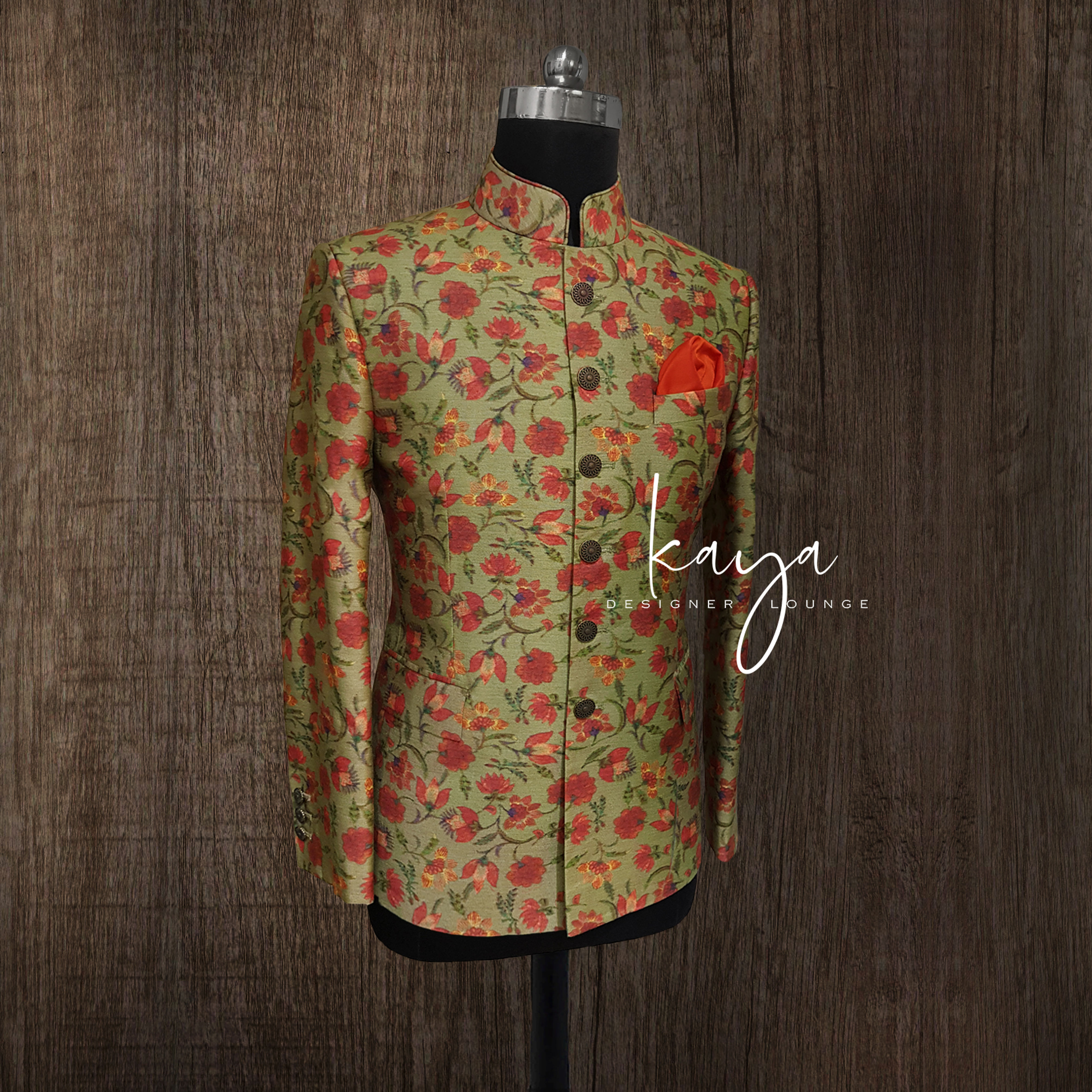 Silk Jacket (printed) Set