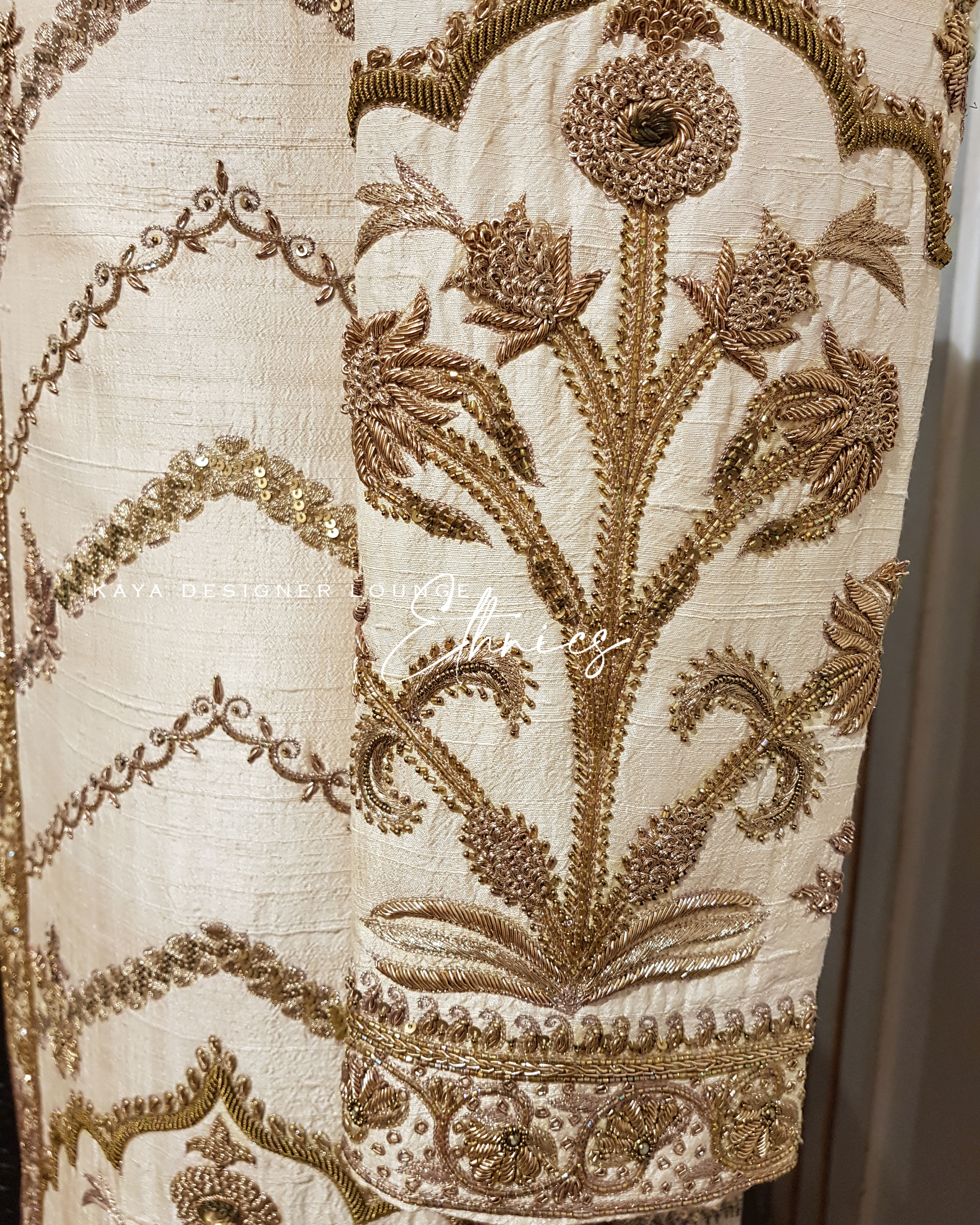 Embroidered Velvet Bandhgala Jacket Set