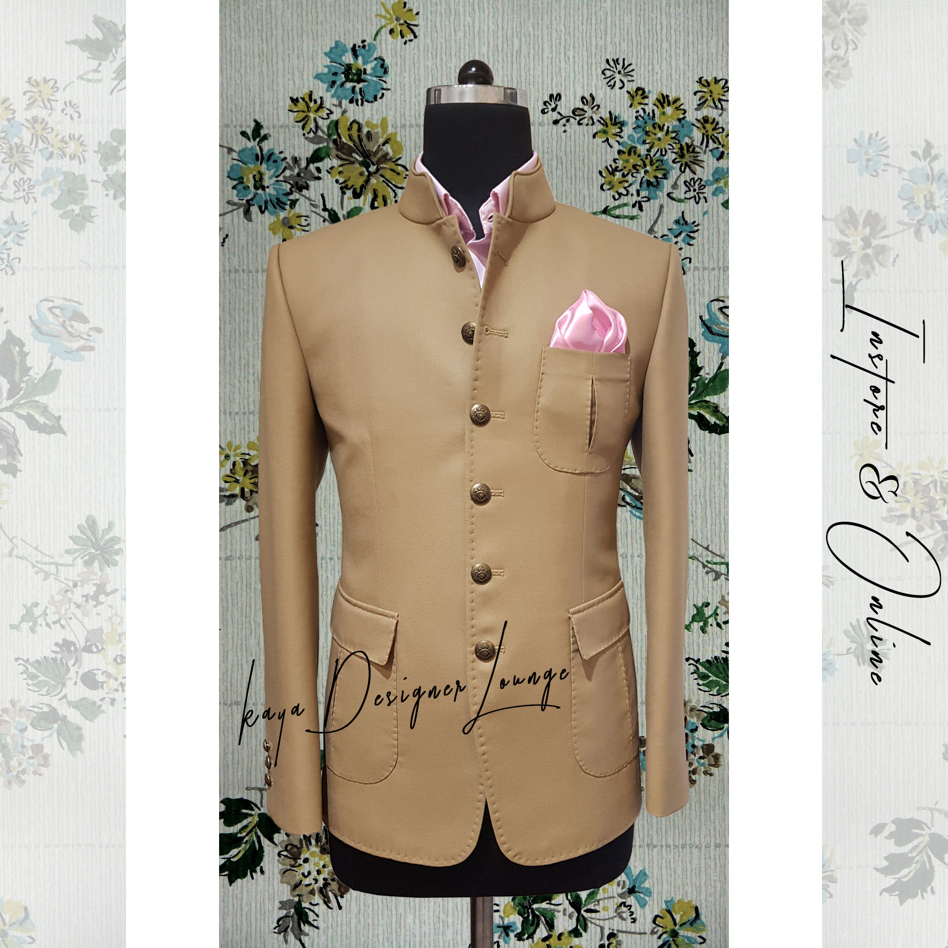 Bandhgala Jacket (hand picked stitch) Set