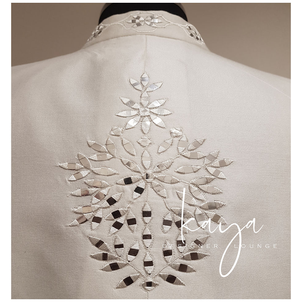 Thumbnail: Mirror Work Sleeveless Jacket Set