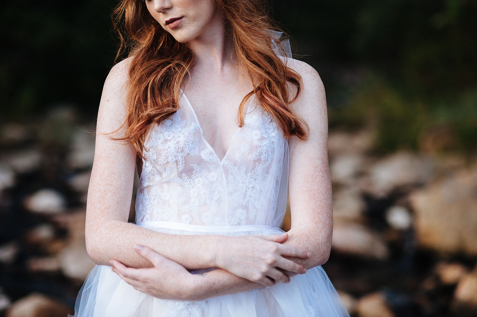 Organza and Lace Wedding Dress