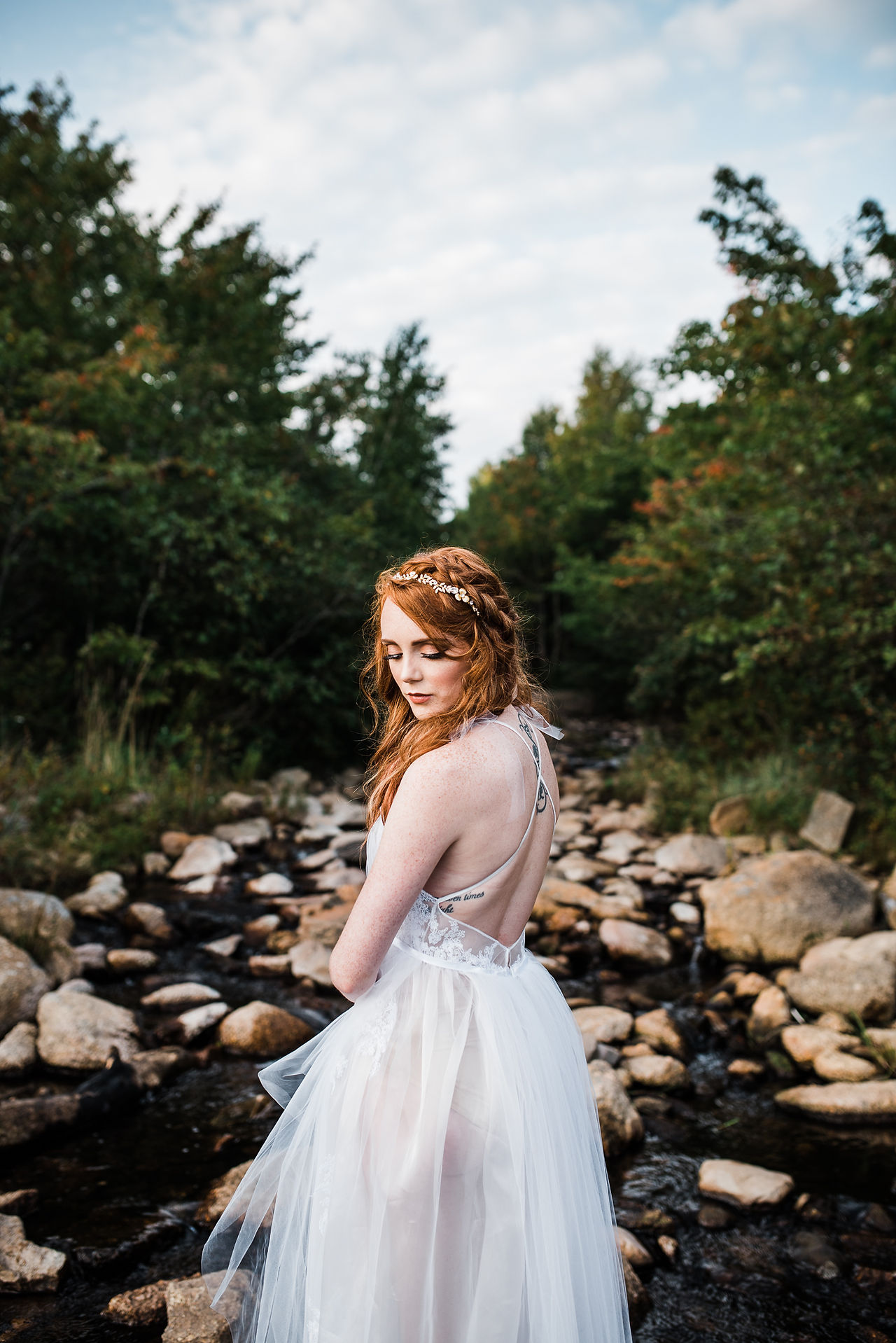 Backless Lace Wedding Dress