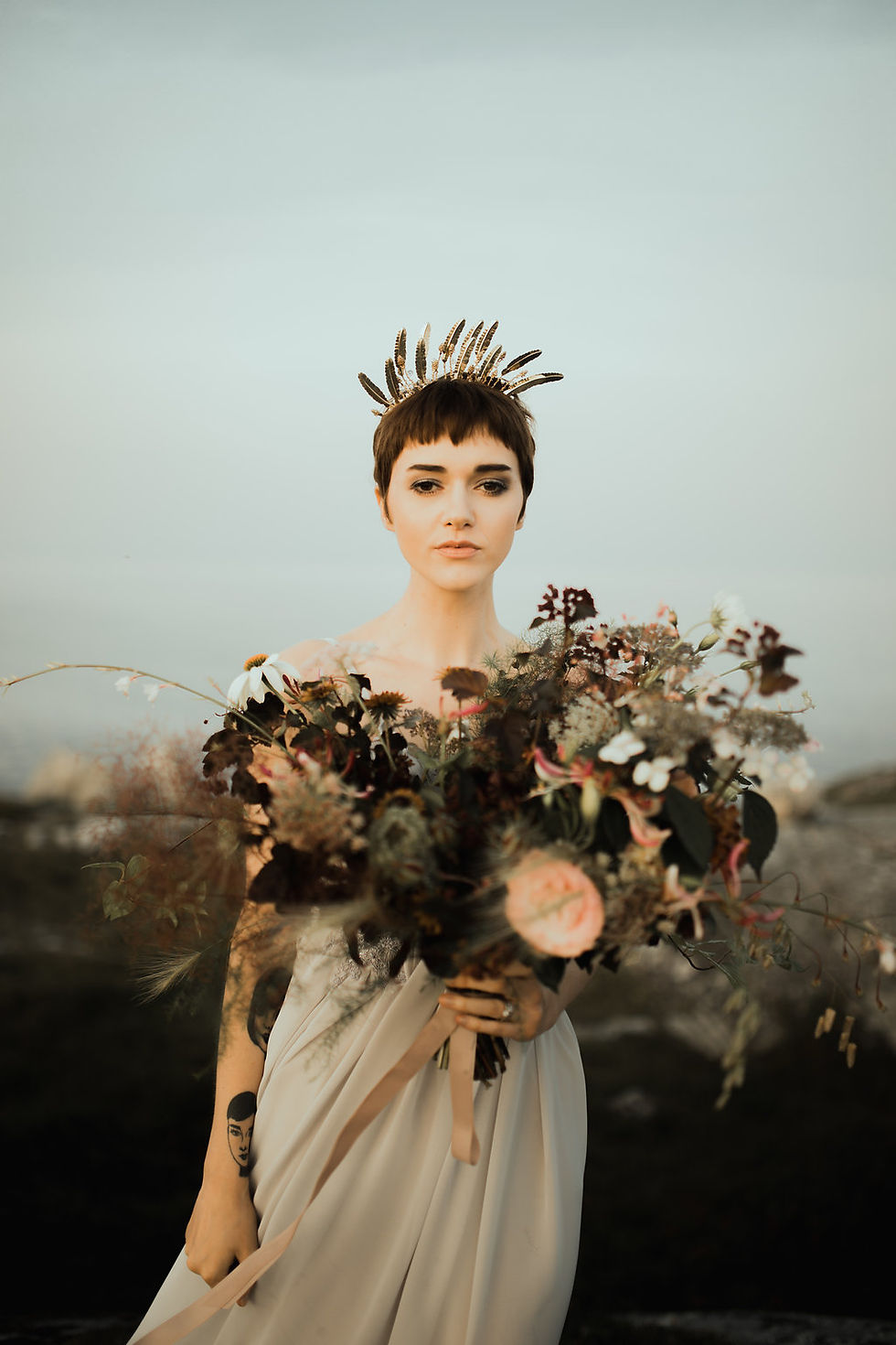 Moody Elopement by the Sea
