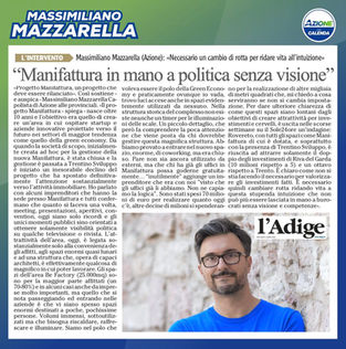 PROGETTO MANIFATTURA, UN PROGETTO DA RILANCIARE ORMAI DIVENTATO UNA CATTEDRALE NEL DESERTO