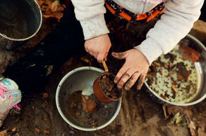 Playing in the mud