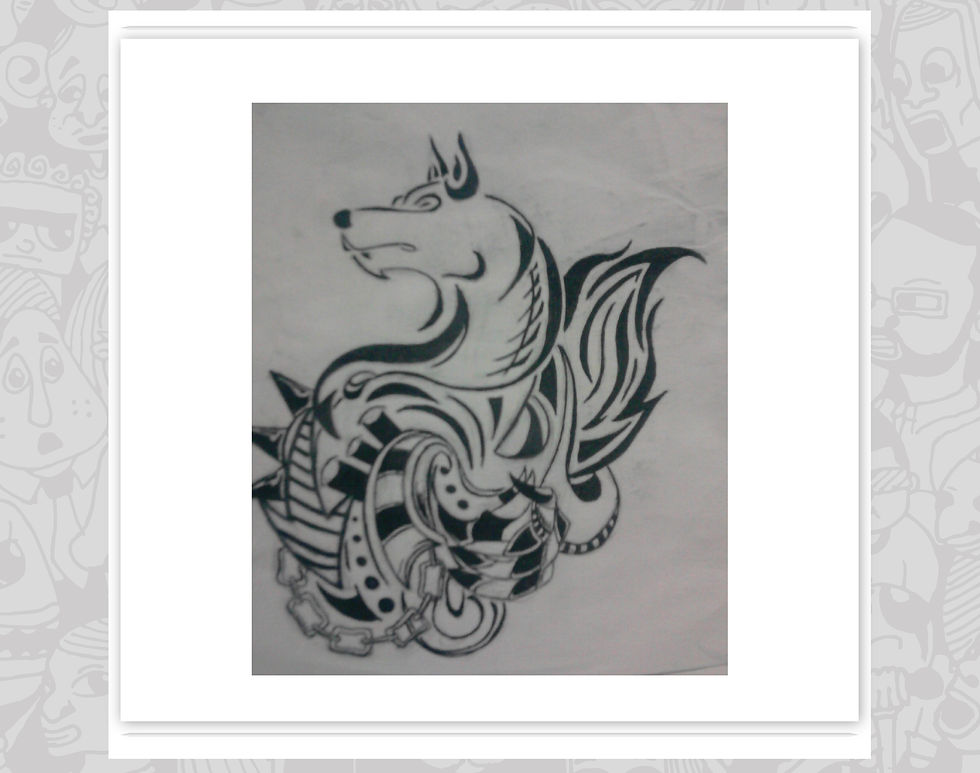 ILUSTRACION LIBRE DE LOBO