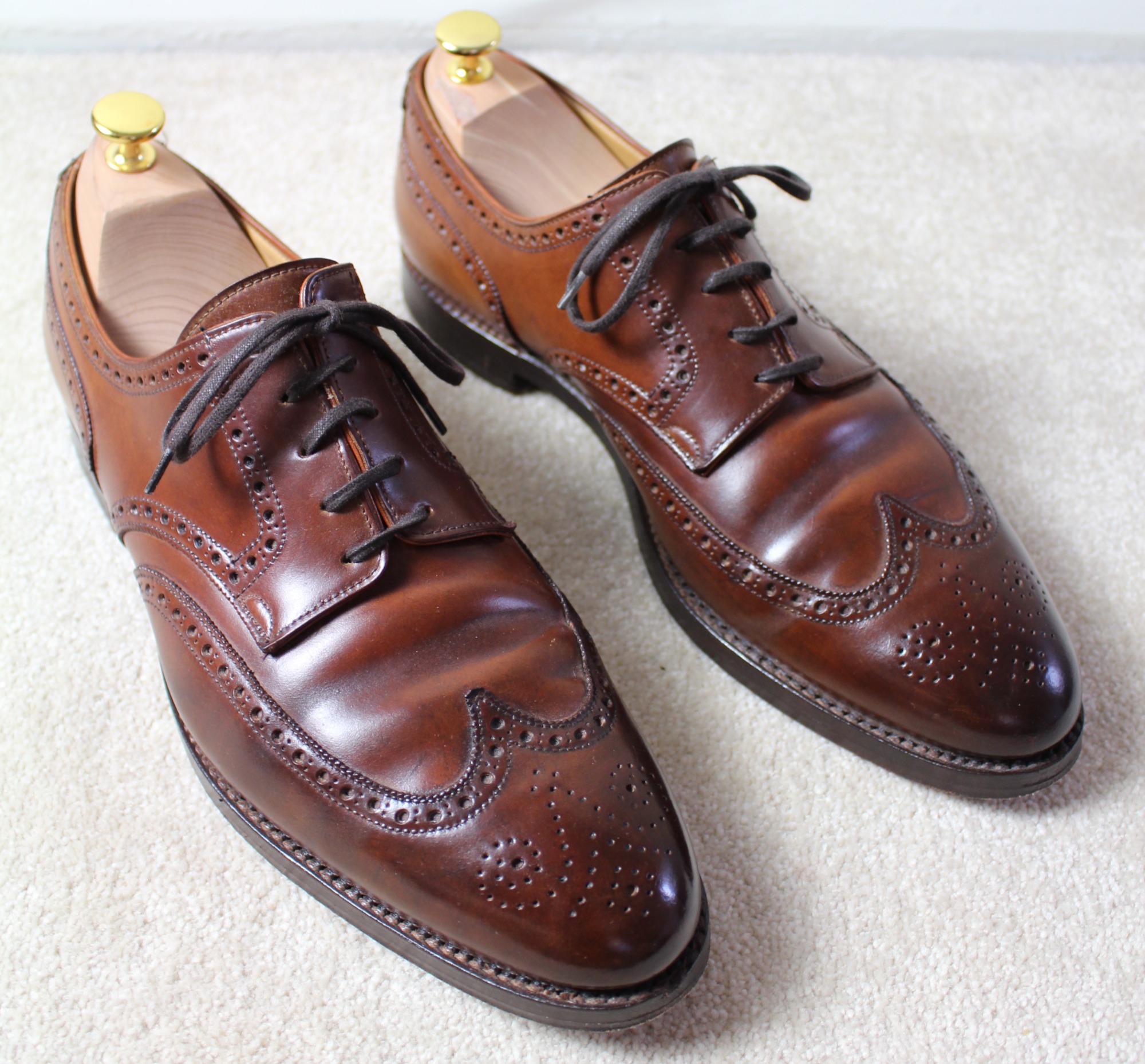 black shell cordovan patina black shell cordovan patina