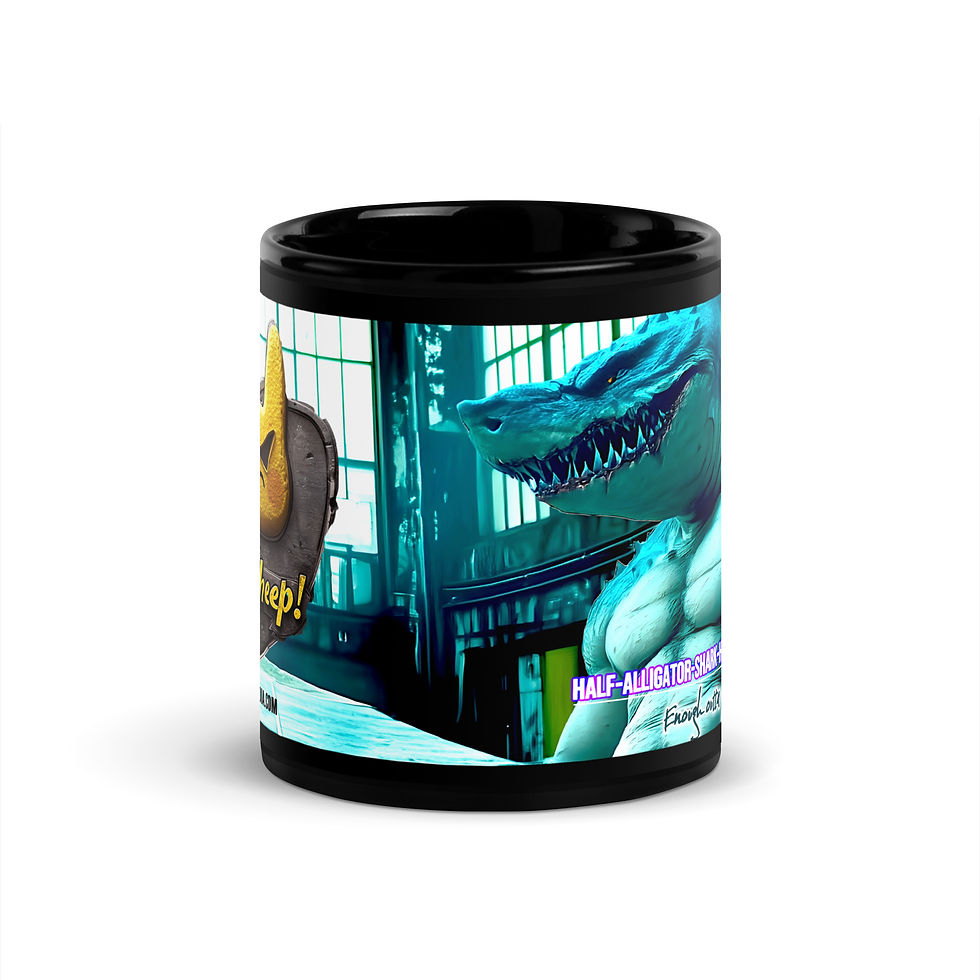 Thumbnail: The Cheep | Half-Alligator-Shark-Half-Man Man Collectible Mug